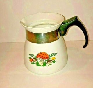 Corning Ware Merry Mushroom Pattern 7 Cup Coffee Tea Water Pot V