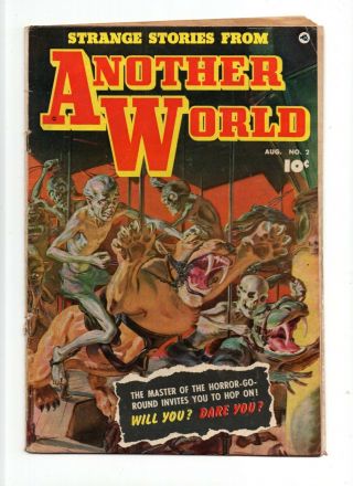 Strange Stories From Another World 2 Vintage Fawcett Comic Golden Age 10c
