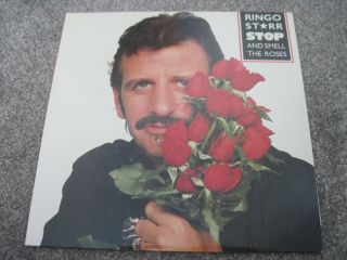 Ringo Starr Stop And Smell The Roses & Insert 1981 Rca Near