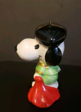 Vintage Peanuts Spanish Matador Snoopy Porcelain Ornament Figurine 2