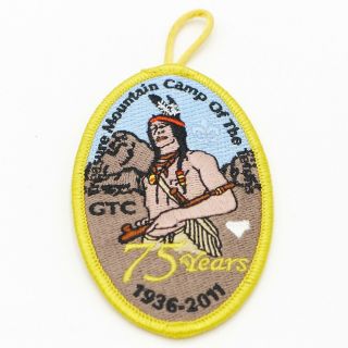 Boy Scout Treasure Mountain Camp Of The Tetons Patch Bsa 75th Anv 1936 - 2011