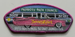 2013 National Scout Jamboree Patriots Path Council Jersey Girl Shoulder Patch