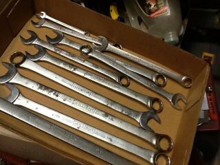 11 Williams Vintage Superrenches Combination Box/open End 1 1/4 " Down To 5/16
