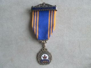 Royal Canadian Legion Past Officer Medal And Ribbon
