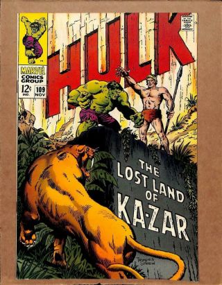 Incredible Hulk 109 - Near 9.  2 Nm - Marvel Comics