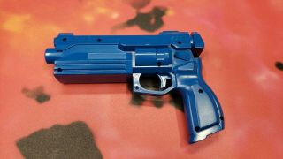 Sega Blue Sega/sammy Gun Halves Set With Trigger And Trigger Spring Arcade Game