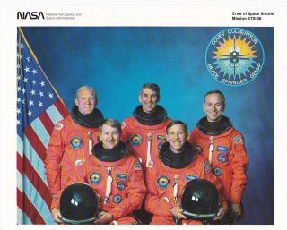 Sts - 38 Space Shuttle Crew Photo 8 X 10 Nasa With Letter
