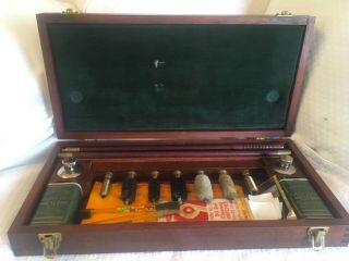 Vintage Pendleton Royal Gun Cleaning Kit In Mahogany Wood