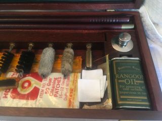 Vintage Pendleton Royal Gun Cleaning Kit in mahogany wood 2