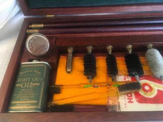 Vintage Pendleton Royal Gun Cleaning Kit in mahogany wood 3
