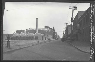 1930 Mcguire Bros Eagle From West St Brooklyn Nyc Old Sperr Photo Negative U219