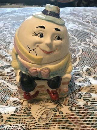 Vintage Humpty Dumpty Cookie Jar Bico China