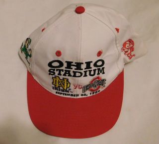 University Of Notre Dame Vs Ohio State Sept 30 1995 Hat Cap Adjustable