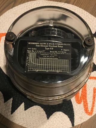 Vintage Westinghouse Time Element Overload Relay