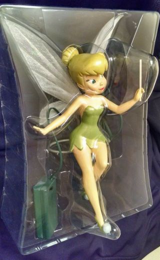2008 TINKERBELL CHRISTMAS TREE TOPPER DISNEY STORE EXCLUSIVE WINGS LIGHT UP 3