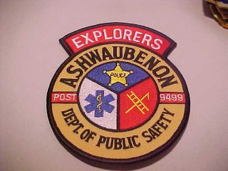 Ashwaubenon Wisconsin Police Patch For Explorers (in U.  S. ) Shoulder