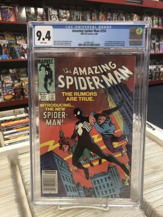 Spider - Man 252 (newsstand Edition) Cgc Graded 9.  4 White Pages
