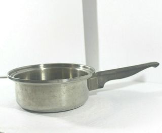 Nutri - Seal 1 Quart Pot 18 8 Stainless Steel Pan 3 Ply Made In Usa Vintage