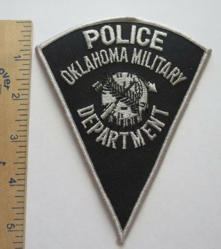 Oklahoma Military Department Police Tactical Patch Vintage