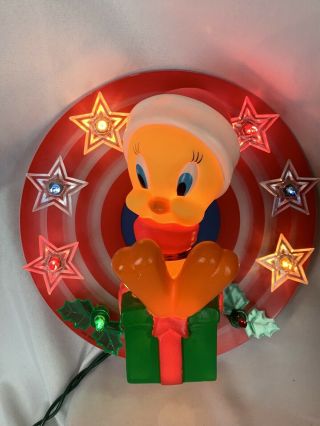 Looney Tunes - 12 Light Tweetybird Christmas Tree Topper - 1997 -