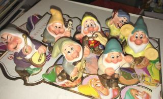 Disney Schmid Porcelain Snow White And The 7 Dwarves Figurine Set