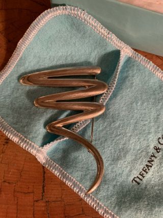 Vintage Tiffany & Co Paloma Picasso Sterling 925 Scribble Zig Zag Brooch Pin