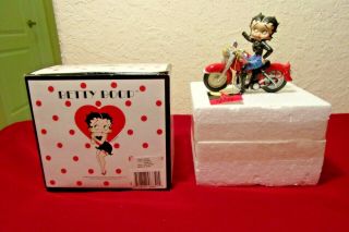 1999 Betty Boop Easy Rider Figurine Motorcycle With Box