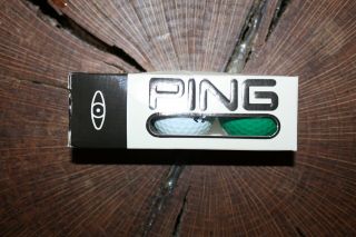 Vintage Sleeve Of Green And White Ping Golf Balls