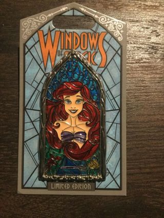 The Little Mermaid Windows Of Magic Ariel Pin Limited Edition Le 2000