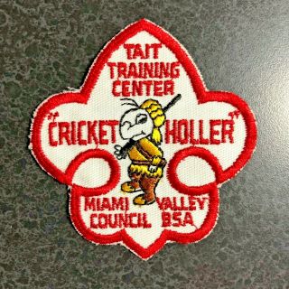 Tait Training Center Patch Cricket Holler Patch Miami Valley Council White Face