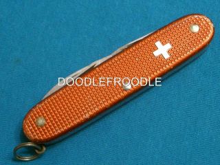 Vintage Victorinox 1980 Soldier Red Alox Swiss Army Knife Knives Survival Pocket