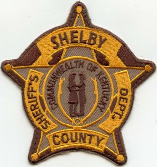 Shelby County Kentucky Ky Sheriff Police Patch