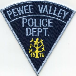 Pewee Valley Kentucky Ky Police Patch