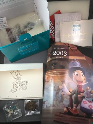 Wdcc Jiminy Cricket I Made Myself At Home 2003 Mib W/ Art Print Coin Pin Members