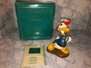 Disney Wdcc Donald Duck Sea Scouts Admiral Duck Figurine W/cert