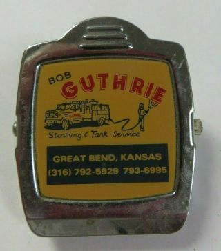 Vintage Metal Magnetic Paper Clip Binder Advertising Guthrie Great Bend,  Kansas