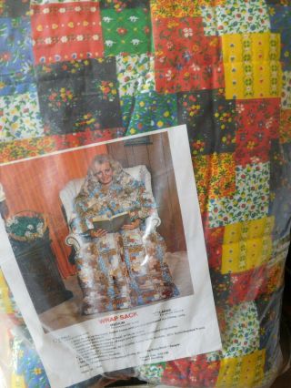 Nos Vintage Wrap Sack By Heritage Quilts Size Large Crazy Quilt Pattern