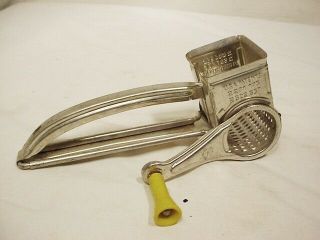 Vtg Mouli Made In France Rotary Barrel Cheese Grater Right Left Or Hand Quikship