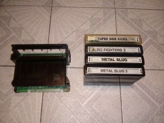 Neo Geo Mvs Mv - 1c Snk Motherboard,  4 Games / Bundle