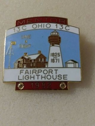 Lions Club Pin Ohio 1982 Mentor Fairport Lighthouse 13c Save A Sight