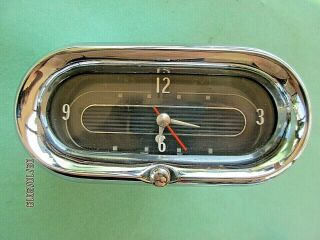 1958 Cadillac Vintage Dash Clock Geo.  W.  Borg Oem Gm Dtd Oct 1957