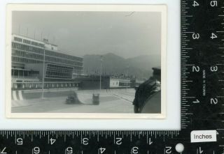 Vintage photograph Hong Kong Kai Tak airport 1963 building 2