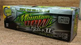 Mountain Dew Pitch Black Ii Limited Edition Empty Fridge Mate Box - Ships