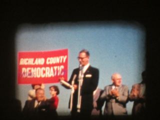 8mm Movie Video Film Reel Mansfield Ohio Political Rally Building General Motors