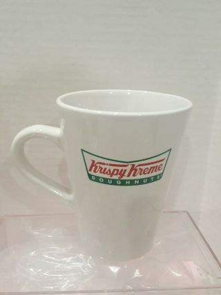 Krispy Kreme Doughnuts Logo White Heavy Coffee Cup Mug -.  Tall.