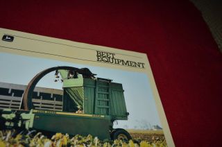 John Deere Beet Equipment For 1985 Dealers Brochure Dcpa8