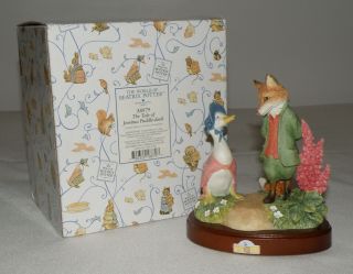 Beatrix Potter Border Fine Arts “the Tale Of Jemima Puddle - Duck With Foxy