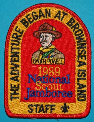 Brownsea Island Staff Patch - 1989 National Scout Jamboree - Boy Scouts - 9260