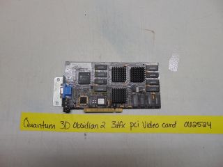 Quantum 3d Obsidian 2 3dfx Pci Video Card 67