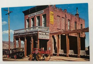 Vintage Postcard Territorial Enterprise Mark Twain Museum Virginia City Nevada